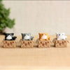 VRB Dec 8 Pcs Miniature Toys,Showpiece for Home Decor,Decorative Items,Car Dashboard,Valentine,Gifts Figurines,Cake Decoration Items,Figurines for Home Decor. (8 Pcs Cute Cat Miniature)
