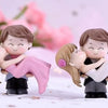 VRB Dec 2 Set Couples Miniature,Figurine,Statue for Valentine Gift, Home,Bedroom,Valentine,Gifts for Girlfriend, Living Room,Office,Restaurant Decor,Wedding,Showpiece,Gifts Figurines (Model 9)