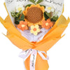 VRB Dec 1pcs Artificial Crochet Flower Bouquet/Artificial Flowers Bunch/Crochet flowers bouquet/Crochet flowers/Flowers Bouquet Gift for Girls Home Decor,gifting,etc. (Sunflower Daisy Bouquet)