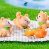 VRB Dec 6 Pcs Miniature Showpiece Set for Home Decor,Car Dashboard,Valentine,Living Room,Gifts Figurines,Cake Decoration Items,Figurines for Home Decor. (6 Pcs Cute Dog Miniature)
