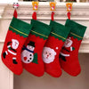 VRB DecTM Christmas Decorations - 4 Pcs Snowman Stockings, Gift Socks, Hanging Holiday Decor Items