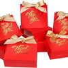 VRB Dec Small Thankyou Gift Boxes for Packaging/Gift Boxes for Gifting,hamper boxes for gift empty,Chocolates,Dry Fruits,Wedding & Pooja Gifts (20 Pcs Red Thankyou Box With Ribbon.)