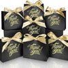 VRB Dec Small Thankyou Gift Boxes for Packaging/Gift Boxes for Gifting,hamper boxes for gift Chocolates,Dry Fruits,Wedding & Pooja Gifts (20 Pcs Black Thankyou Box With Ribbon