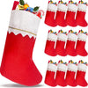 VRB DecTM 4 pcs Christmas Decorations Stocking,Christmas Gift Stocking, Hanging Christmas Stockings,Christmas Stocking,Christmas Socks,Christmas Decorations Items Socks. (Palin 4 Pcs Combo)