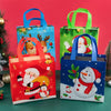 VRB Dec 12 Pcs Christmas Gift Bags -Christmas Bags for Gifts - Small Gift Bags |Treat Bags - Goodie Bag - Gifts for Kids Men Women(Multicolor) (12 Pcs - Non - Woven Bag Multicolor)