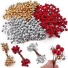 VRB Dec 200 pcs Artificial Holly Berries/Christmas Berries Stems Artificial Christmas Picks for Christmas Tree Ornaments, DIY Xmas Wreath, Crafts, Holiday and Home Decor (200 Pcs Mix Cherry)