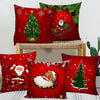 VRB Dec 5 Pcs Christmas Cushion Cover/Christmas Decorations Items Cushion Covers for Sofa/Sofa Cushion Cover, Christmas Decor/16x16/pillow Cover for Home (Design 5)
