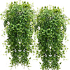VRB Dec 2 Pcs Artificial Dry Baby's Breath Greenery Hanging Plants Vines Fake Ivy Hanging Flowers Vine Wall Hanging for Home Decor,Wall,Balcony Decoration. (2, Green Baby's Breath Fern Hanging)