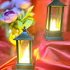 VRB Dec 2 Pcs big Antique LED Lantern Pillar Candles Acrylic Flameless & Smokeless Decorative LED Tea Light Candle Perfect for Gifting, Home,Diwali, Christmas,Decorative Candles,Birthday (Model 5)