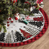 VRB DecTM 1 Pcs Christmas Tree Skirt 90 cm,Premium Fabric/Velvet Double Layered Tree Skirt for Xmas Tree/Chritmas Tree Decorations/Christmas Decorations Items for Home (Design 8)