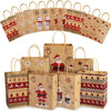 VRB Dec 12 Pcs Christmas Gift Bags -Christmas Bags for Gifts - Small Gift Bags |Treat Bags - Goodie Bag - Gifts for Kids Men Women(Multicolor)(12 Pcs - Paper Bag Multicolor)