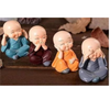 VRB Dec 1 Set for Unique Gift, Home, Bedroom, Living Room, Office, Restaurant Decor, Figurines and Garden Decor Items Decorative Showpeice for Home (Buddha Monk showpiece - 1 Set)