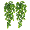 VRB Dec 2pcs Artificial Greenery Ferns Plants Vines Hanging Flowers Needle Wall Hanging For Home Decor Door Wall Balcony Decoration Party Festival Craft (Palm Fern)