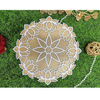 VRB Dec 3 Pcs Reusable Wooden Base and Rangoli Template mat Rangoli Mats for Home Decoration,Home Decorative Diya, Diwali Gift Diya,Deepak, Candles, Home Decoration.Easy to use (Design 8)
