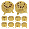 VRB Dec 12 pcs Chocolate Box for Wedding storage box Candy Jars Candy Storage Boxes Gift Boxes for Wedding Baby Shower Christmas Birthday Party Dry Fruits,etc. (Crown Circle Shape, Pack Of 12 pcs)