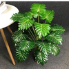 VRB Dec 1 Pcs Artificial Palm leaf plants with Pot Plants Leaves Tree Tropical 12 Palm Leaves Faux Areca Palm Plants Indoor Real Touch Monstera Plant for Home/Decor.
