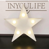 VRB Dec 1pcs Night Light LED Marquee Sign-Baby Light-Battery Operated Nursery Lamp, Decorative Light for Kid's Room/Party/Home/Wall Décor Party Light and Wall Lamp (Pack of 1) (Small Star)
