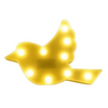 VRB Dec 1pcs Night Light LED Marquee Sign-Baby Light-Battery Operated Nursery Lamp, Decorative Light for Kid's Room/Party/Home/Wall Décor Party Light and Wall Lamp (Pack of 1) (White Bird Shape)