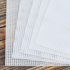 VRB Dec 25 pcs Cross Stitch Cloth/Bag Making Materials,Canvas Sheet for Craft, Sewing/Embroidery Projects and DIY,Plastic Canvas Sheet for Decoration. (25 Pcs Cross Stitch Cloth)