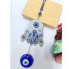VRB Dec 1 Pcs Turkish OM Evil Eye Hanging for Home Entrance Door,Wall,Car Pendant Dashboard Ornament Good Luck and Prosperity Diwali Decoartion Gift Items | Lucky OM Nazar Battu (Design 13)