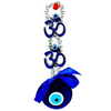 VRB Dec 1 Pcs Turkish OM Evil Eye Hanging for Home Entrance Door,Wall,Car Pendant Dashboard Ornament Good Luck and Prosperity Diwali Decoartion Gift Items | Lucky OM Nazar Battu (Design 10)