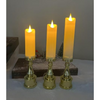 VRB Dec 3pcs Pillar Candles Acrylic Flameless & Smokeless Decorative Candle Led Tea Light Candle Perfect for Gifting, Home,Diwali, Christmas,Decorative Candles,Birthday (Model - 4)