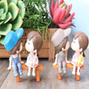 VRB Dec 2 Set Couples Miniature,Figurine,Statue for Valentine Gift, Home,Bedroom,Valentine,Gifts for Girlfriend, Living Room,Office,Restaurant Decor,Wedding,Showpiece,Gifts Figurines (Model 1)