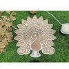 VRB Dec 3 Pcs Reusable Wooden Base and Rangoli Template mat Rangoli Mats for Home Decoration,Home Decorative Diya, Diwali Gift Diya,Deepak, Candles, Home Decoration. (Design 11)
