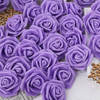 VRB Dec  Artificial Big Foam Rose Fake Foam Water Floating Flowers for Pooja Thali, Festival and Events, Home, Table, Badroom, Pooja Room, Diwali Decoration and DIY Craft (Violet, 24)