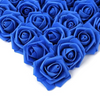 VRB Dec™ Artificial Big Foam Rose Fake Foam Water Floating Flowers for Pooja Thali, Festival and Events, Home, Table, Badroom, Pooja Room, Diwali Decoration and DIY Craft (Royal Blue, 24)