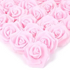 VRB Dec Artificial Big Foam Rose Fake Foam Water Floating Flowers for Pooja Thali, Festival and Events, Home, Table, Badroom, Pooja Room, Diwali Decoration and DIY Craft (Baby Pink, 24)