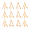 VRB Dec 10 Pcs Wooden Foldable/Adjustable Easel Stand for displaying Great Artwork Sketch,Art Painting,Canvas,Business Promotions, Display, Artist Students (6 Inch Mini Easel Stand - 10 Pcs)
