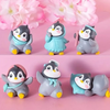 VRB Dec 6 Pcs Penguin Miniature Decor Items Set For Unique Gift,Home,Living Room,Office,Restaurant Decor,Military Showpiece,Perfect Valentine Decoration Items (Cute Penguin Miniature)