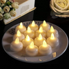 VRB Dec 12 pcs Acrylic Flameless & Smokeless Decorative Candles Led Tea Light Candle Perfect for Gifting, Home, Birthday, Diwali, Christmas,Decorative Candles,Balcony, Birthday (Water Sensored - 12Pcs)