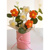VRB Dec 1pcs Artificial Crochet Flower Bouquet/Artificial Flowers Bunch/Crochet flowers bouquet/Crochet flowers/Flowers Bouquet Gift for Girls Home Decor,gifting,etc. (Orange Daisy Bouquet)