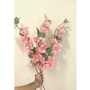 VRB Dec (Pack of 3 Artificial Bougainvillea Glabra Fake Plant Flowers for Home, Room,Office | Flowers for Vases | Decoration Items for Living Room (Without Pot) (Blush Peach - 3pcs)
