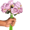 VRB DecTM 12 Pcs Artificial Rose Flower for - Home, Office, Bedroom, Balcony, Table Display Decoration Items(Pack of 1 Bunch, 12 Heads in 1 Bunch) (Violet)