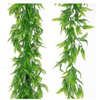 VRB Dec 2pcs Artificial Greenery Ferns Plants Vines Hanging Flowers Needle Wall Hanging For Home Decor Door Wall Balcony Decoration Party Festival Craft (Fern Ladi Garland)
