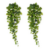 VRB Dec 2pcs Artificial Greenery Ferns Plants Vines Hanging Flowers Needle Wall Hanging For Home Decor Door Wall Balcony Decoration Party Festival Craft ( IVY Plant Fern)
