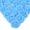VRB Dec Artificial Big Foam Rose Fake Foam Water Floating Flowers for Pooja Thali, Festival and Events, Home, Table, Badroom, Pooja Room, Diwali Decoration and DIY Craft (Sky Blue, 24)