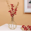 VRB Dec 1 Pcs Metal Frame Test Tube Vase for Flower,Items Vase,Gift, Home Decor, Bedroom, Office Corner, Living Room,Aesthetic, Nordic Decoration (Design 2)