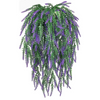 VRB Dec 2pcs Artificial Greenery Ferns Plants Vines Hanging Flowers Needle Wall Hanging For Home Decor Door Wall Balcony Decoration Party Festival Craft (Lavender Fern)