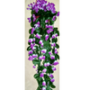 VRB Dec Artificial Rose Orchid Flowers Bunch | Orchid Hanging Flowers Decoration|Artificial Flower for Home Decor Wall Hanging (Purple, 1)