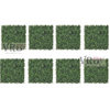 VRB Dec 12 pcs Artificial Grass Vertical Wall Small Leaves Tiles | Vertical Garden Wall Tiles (40 X 60 cm) (Pack of 12), Green