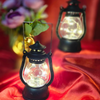 VRB Dec 2 Pcs Small Antique LED Lantern Pillar Candles Acrylic Flameless & Smokeless Decorative LED Tea Light Candle Perfect for Gifting, Home,Diwali, Christmas,Decorative Candles,Birthday (Model 3)