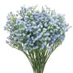 VRB DecTM 5 Pcs Artificial Baby's Breath Gypsophila Bouquets Flower Sticks for Home Decoration | Faux Flowers for Vases | Decoration Items for Living Room|Home Decor|Diwali Decor|Chritmas