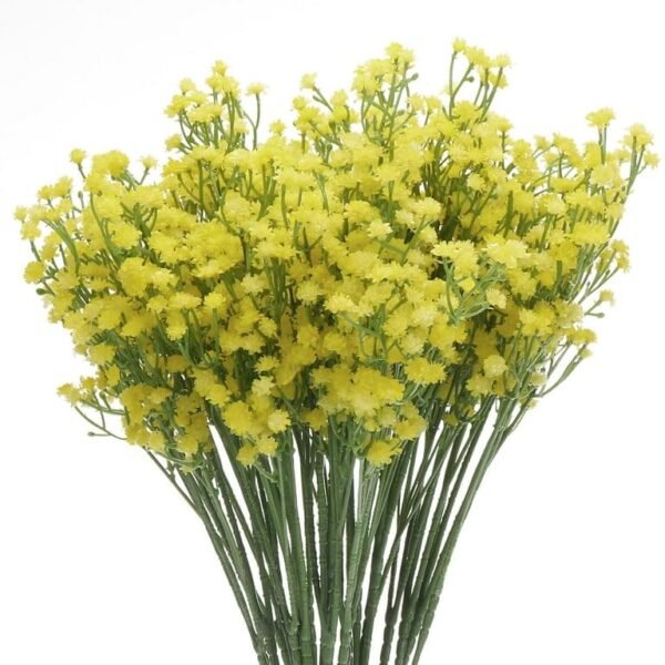 VRB DecTM 5 Pcs Artificial Baby's Breath Gypsophila Bouquets Flower Sticks for Home Decoration | Faux Flowers for Vases | Decoration Items for Living Room|Home Decor|Diwali Decor|Chritmas