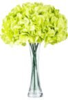 VRB DecTM (Pack of 10) Hydrangea Silk Fake Flowers Heads with Stems for Decoration Wedding Home Party Shop Baby Shower, Room Decor for Bedroom Aesthetic