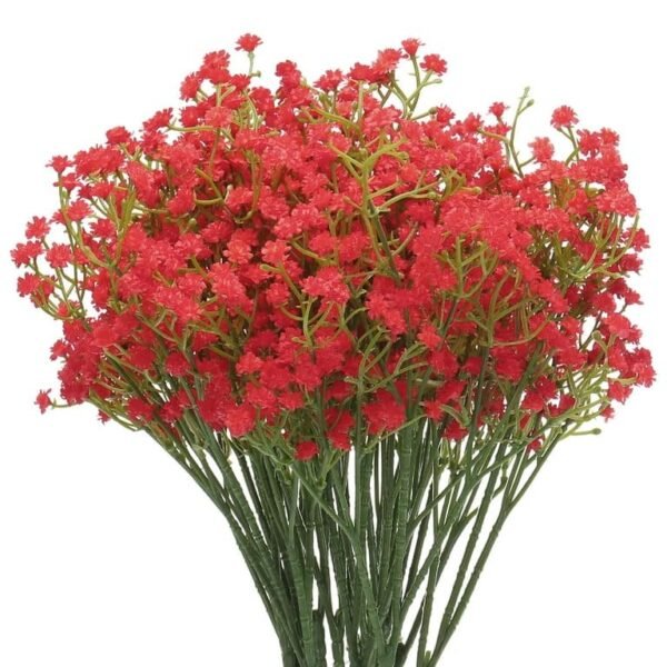 VRB DecTM 5 Pcs Artificial Baby's Breath Gypsophila Bouquets Flower Sticks for Home Decoration | Faux Flowers for Vases | Decoration Items for Living Room|Home Decor|Diwali Decor|Chritmas