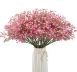 VRB DecTM 5 Pcs Artificial Baby's Breath Gypsophila Bouquets Flower Sticks for Home Decoration | Faux Flowers for Vases | Decoration Items for Living Room|Home Decor|Diwali Decor|Chritmas